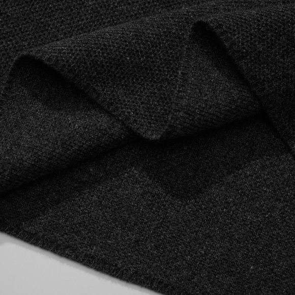 CHICJOC Women 100% Cashmere Knit Loose-Fit Sweater in dark grey size 36 - Picture 5 of 15